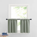 RYB HOME 24 inch Curtains for Kitchen Room Darkening Privacy Mini Curtain for RV Camper Bathroom