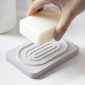 Diatomite Soap Dish for Kitchen Organizer, Quick Dry Sink Caddy Holder for Sponge, Brush
