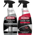 Weiman stovetop and stainless steel cleaner kit, two 22 oz bottles