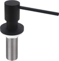 Matte Black All Brass Soap Dispenser for Kitchen Sink Countertop Sink Soap Dispenser 17 OZ Bottle