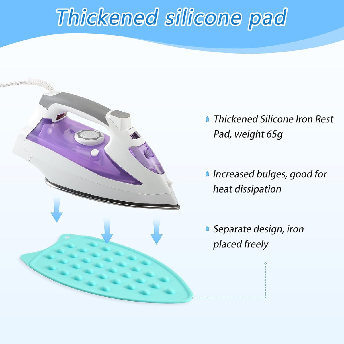 Ironing Mat for Table top Portable Ironing Pad Blanket for Washer Dryer Countertop Travel Green