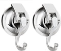 Suction Cup Hooks for Shower, Bathroom, Kitchen, Glass Door, Mirror, Tile – Loofah, Towel, Coat