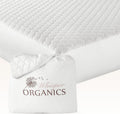 100% Cotton Organic Mattress Pad - Breathable, Cooling, Not Waterproof Mattress Protector Twin Size