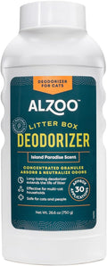 ALZOO Cat Litter Deodorizer, Concentrated Granules Absorb & Help Neutralize Odors, 100% Plant-Based