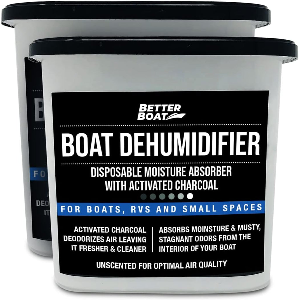 Moisture Absorber and Boat Dehumidifier, Charcoal Odor Remover for Damp Smell and Humidity
