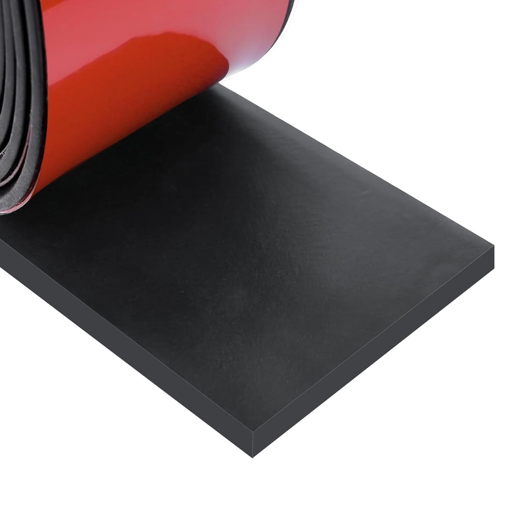 Neoprene Rubber Strips Self Adhesive Sheets, Rolls & Strips with Adhesive Backing Rubber Pads Self