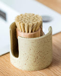 Sponge Holder for Kitchen Sink, Ceramic Dish Sponge Holder Sink Caddy Compact Scrubby Daddy Kitchen