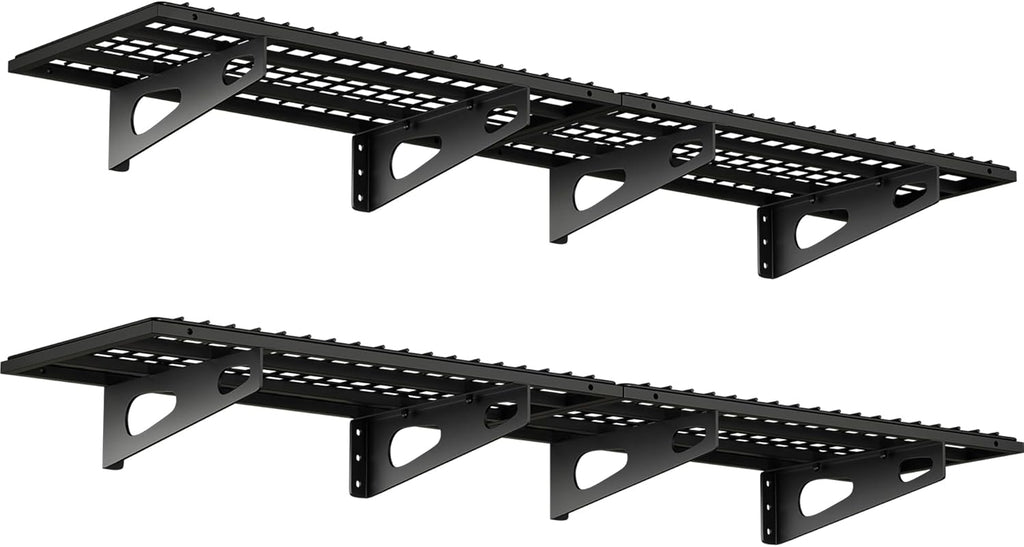 4-Pack 1.5x3FT Garage Shelving 17.7-inch-by-35.8-inch Wall Shelf Garage Storage Rack Wall Mounted