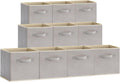 Lifewit 10 Packs Storage Cubes, 11 Inch Cube Storage Bins, Foldable Fabric Bins Multi-color