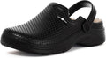 Womens Mens Fur Lined Clogs Waterproof Garden Shoes Winter Warm Fleece Lining Fuzzy House Home