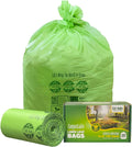 30-33 Gallon Compost Bags 30 Bags Yard Waste Bags Flat-Top Liners Compostable Trash Bags Heavy Duty