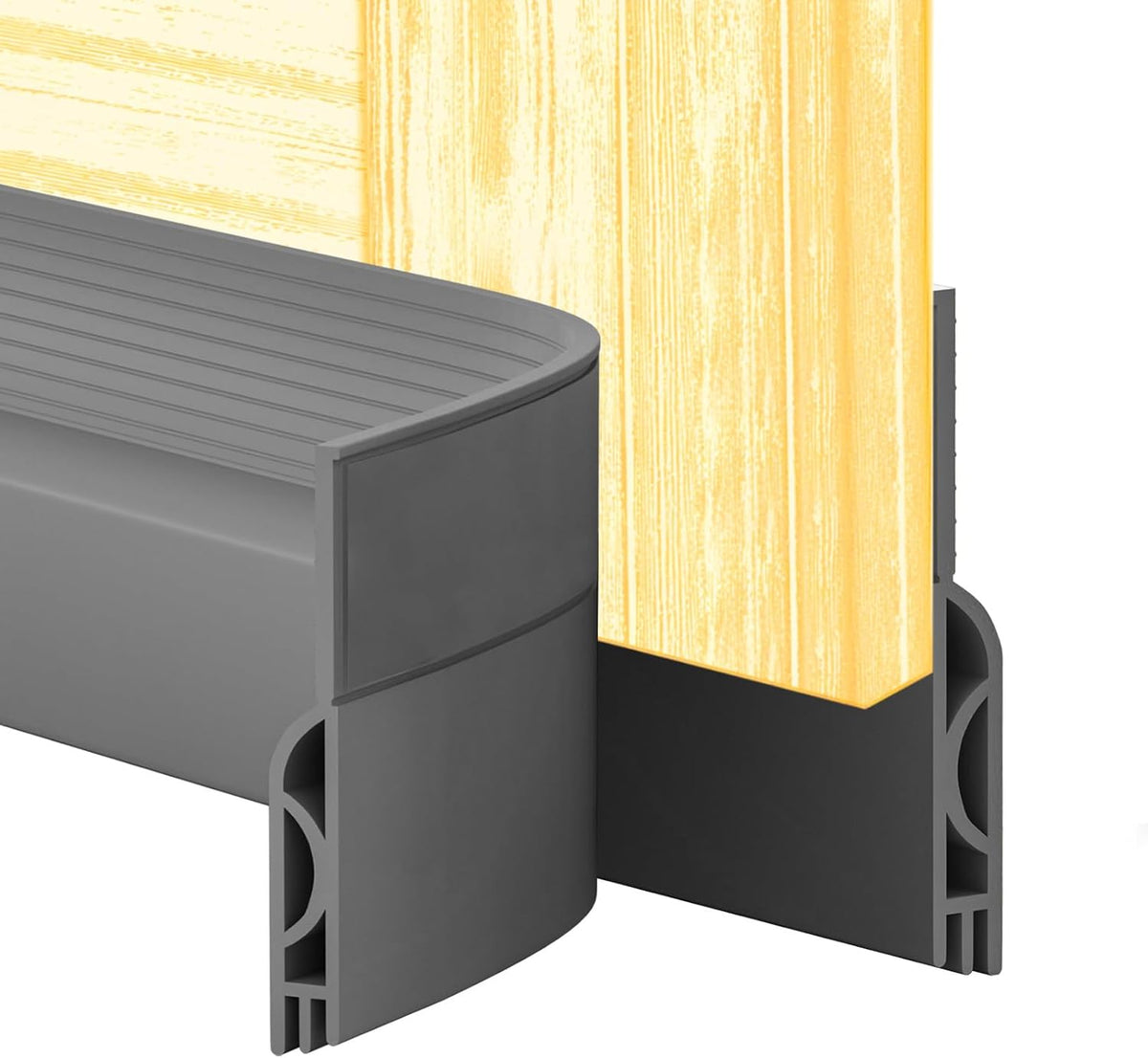 Door Draft Stopper,Door Sweep for Bottom of Doors,Weather Stripping Seal Draft Guard Blocker Noise