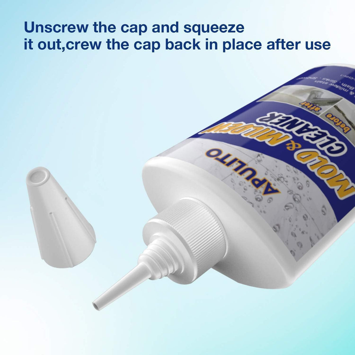 APULITO Household Gel Effective for Bathroom Shower Tile Grout Sink Cleaning