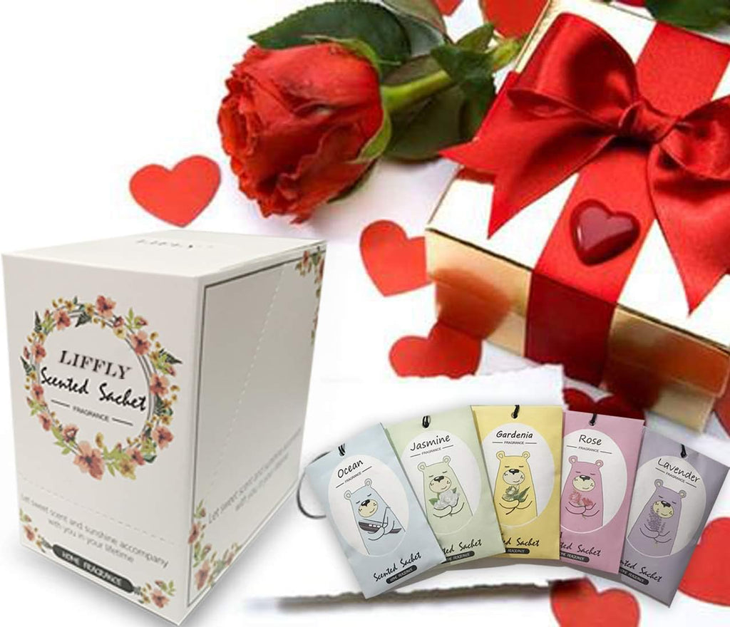 14 Packs Lavender Scented Sachets Bag for Drawer and Closet Xmas Gift 15 Scents Optional