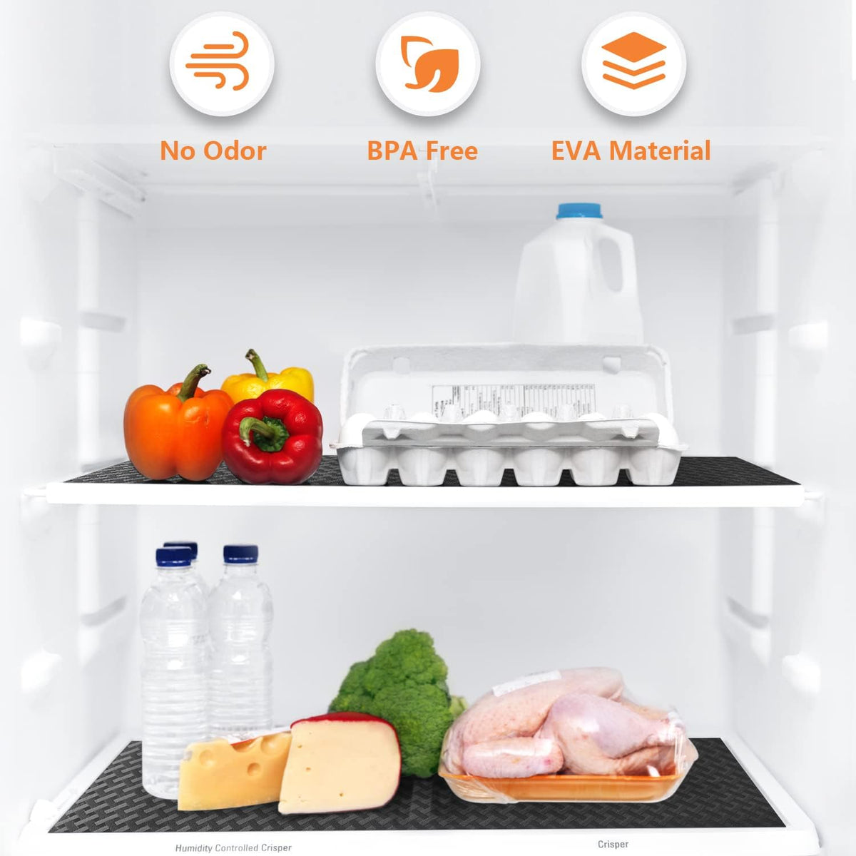 Shelf Liners for Kitchen Cabinets Refrigerator Liners Waterproof Kitchen Cupboard Liner Non-Slip