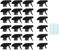 AMORIX 24PCS Trigger Sprayer Black Spray Top - Heavy Duty Replacement Nozzle with Mist Stream