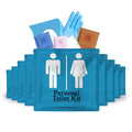 Personal Toilet Kit To Go – 10 Pack | Disposable Public Restroom Kit | Individually Wrapped for