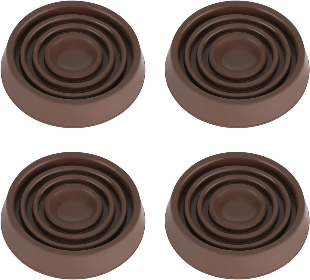 Furniture Coasters, 1.5X1.5 Rubber Caster Cups Non Slip Furniture Pads Non Skid Furnitures Grippers