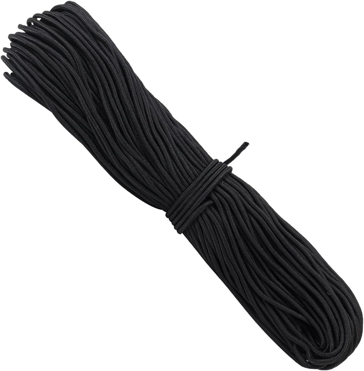 328 Feet 1/4 Inch Black Polyester Rope, 6mm Polypropylene Utility Rope for Kayaking, Camping, Home