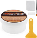 SEISSO Wood Putty, Black Wood Filler Paintable, Wood Putty Outdoor Waterproof, Wood Repair Putty