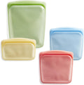 Stasher Premium Silicone Reusable Food Storage Bags, 4-Pack, Multi, Multi-Use Food Storage Bags