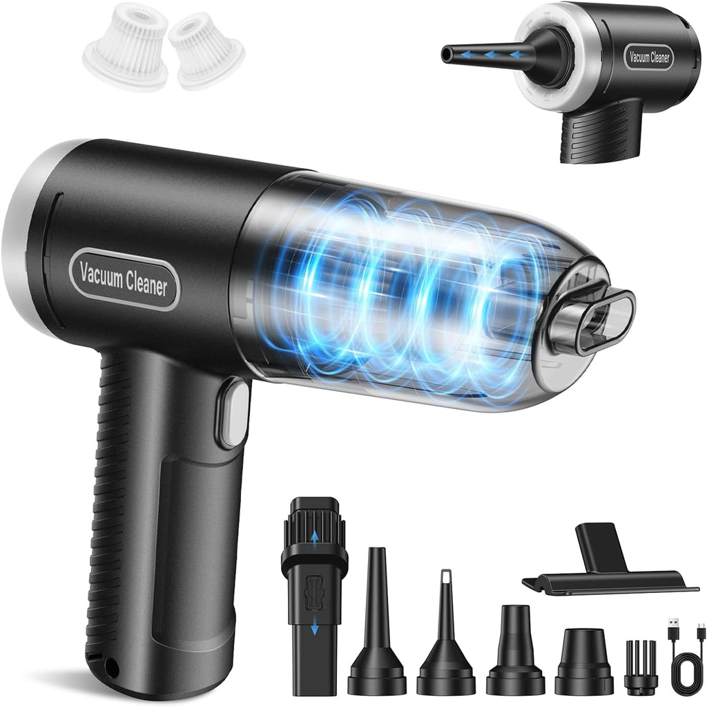 Car Vacuum Portable Cordless, 9000Pa Handheld Vacuum Mini Vacuum Cleaner High Power with Best