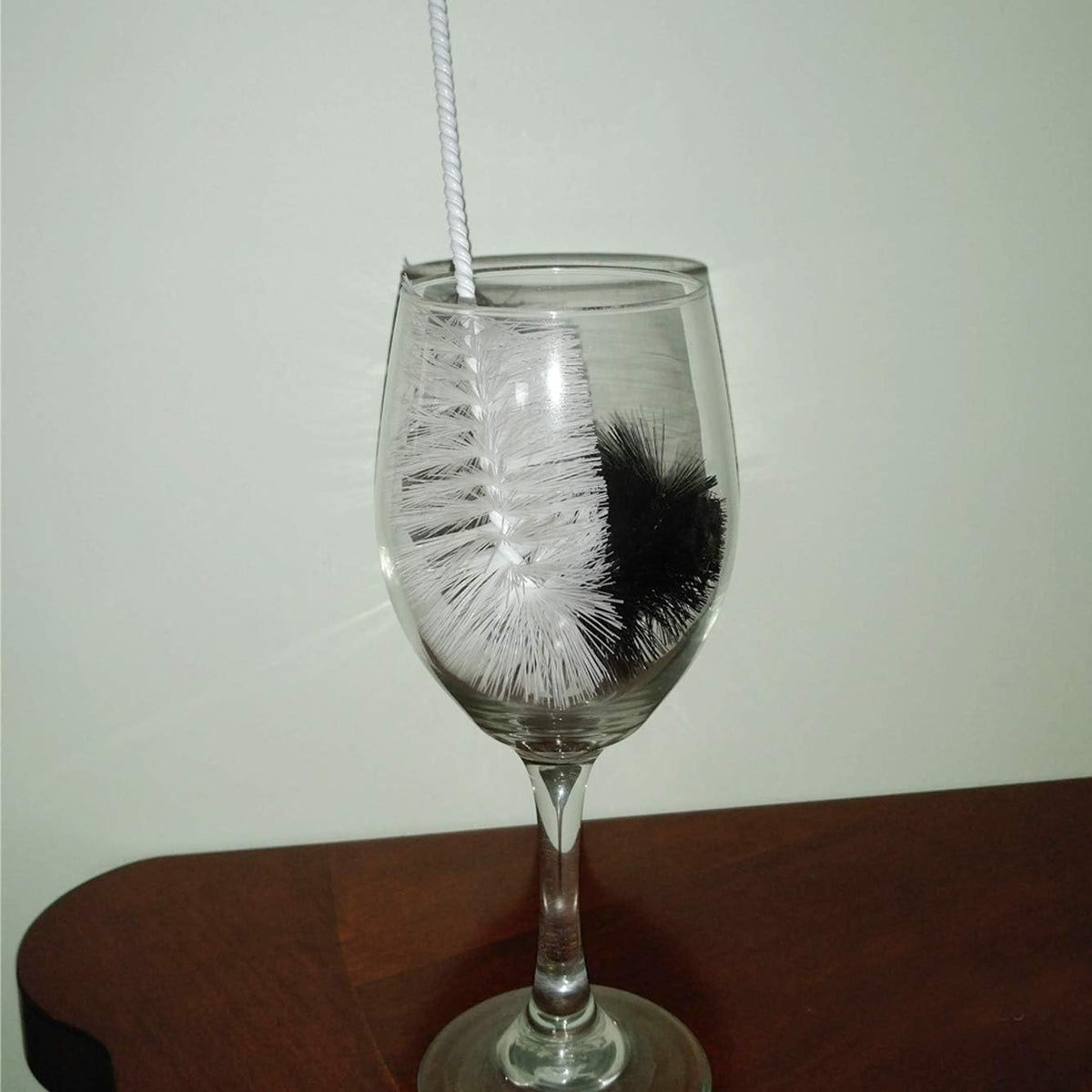 NewFerU Wire Bottle Cleaning Brush Set Small Large Thin Long Handle, Utility Cleaner Bendable