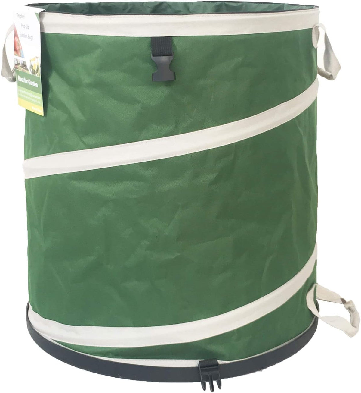 24-Gallon Collapsible Trash Can (19x21 in) Hard-Shell Bottom Yard Garden Bag for Yard Waste,Debris