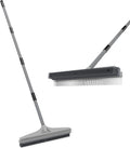 Walensee Carpet Rake for Pet Hair Removal, 61" Carpet Hair Cleaning Tool with Adjustable Long