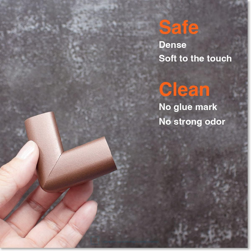 Roving Cove Slim-Fit Corner Protector for Baby Proofing (8 Small Corners), Soft Rubber Foam