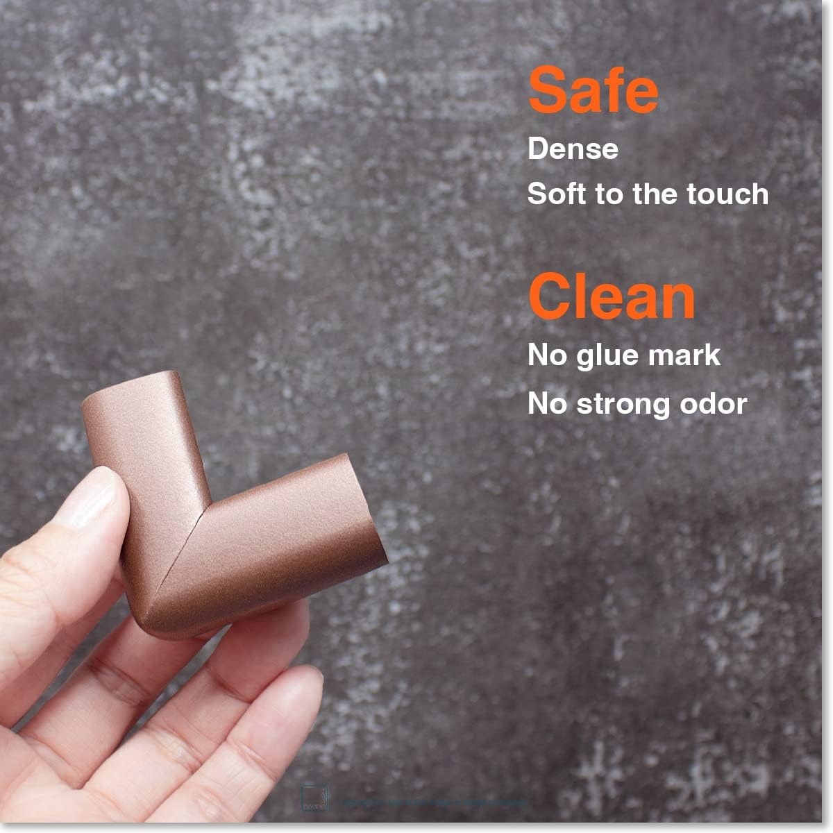 Roving Cove Slim-Fit Corner Protector for Baby Proofing (8 Small Corners), Soft Rubber Foam
