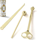3-in-1 Candle Accessory Set, Wick Trimmer, Candle Snuffer, Wick Spoon, Stainless Steel Material