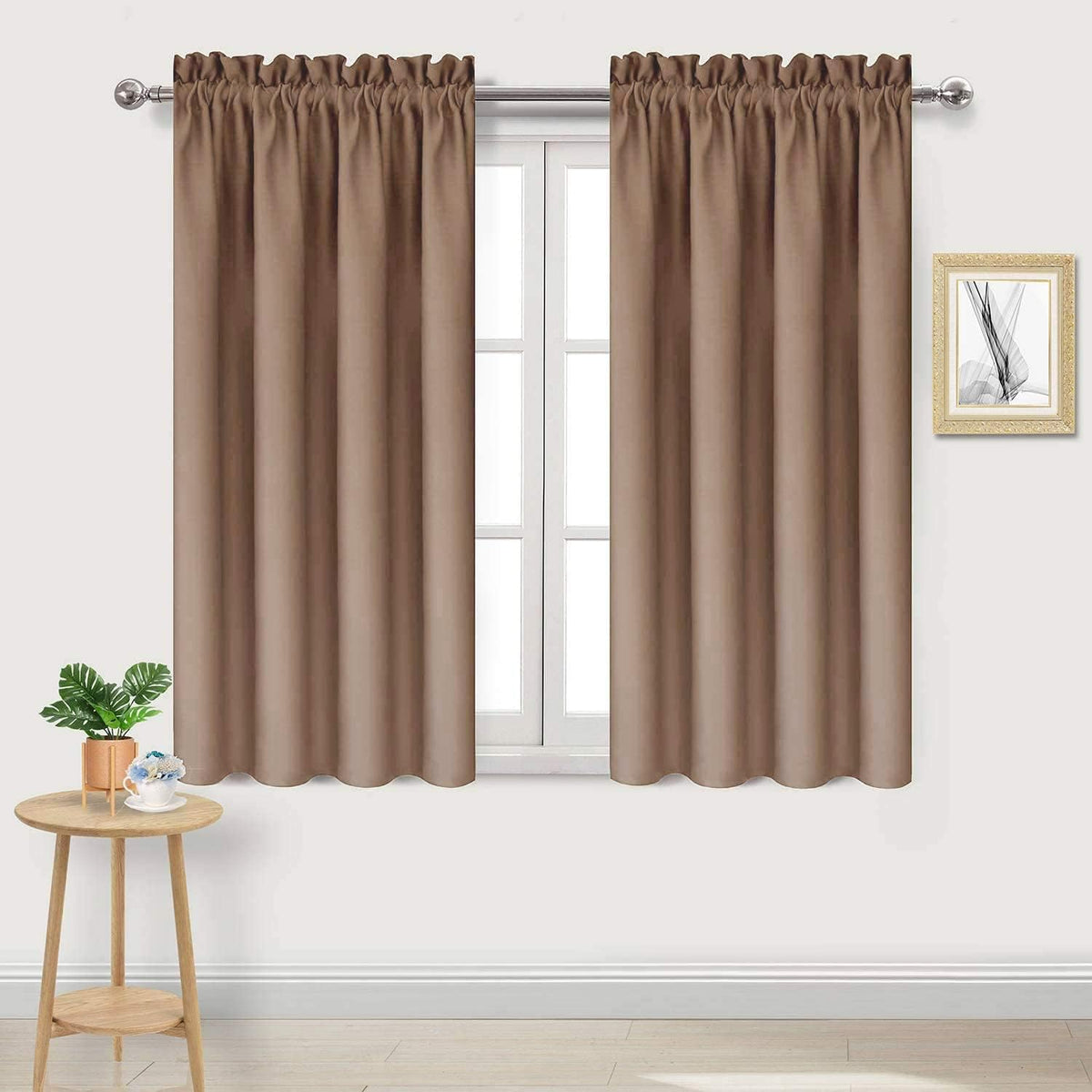 DWCN Blackout Curtains Room Darkening Thermal Insulated Bedroom Curtains Window Curtain Panels, 38