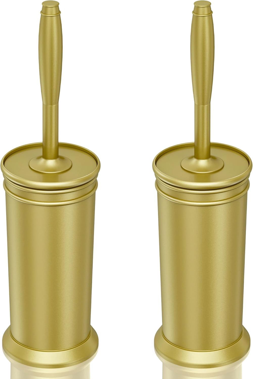 UPTRONIC Toilet Brush, Aluminum Alloy Toilet Brush and Holder Set with Extra Long Handle Durable