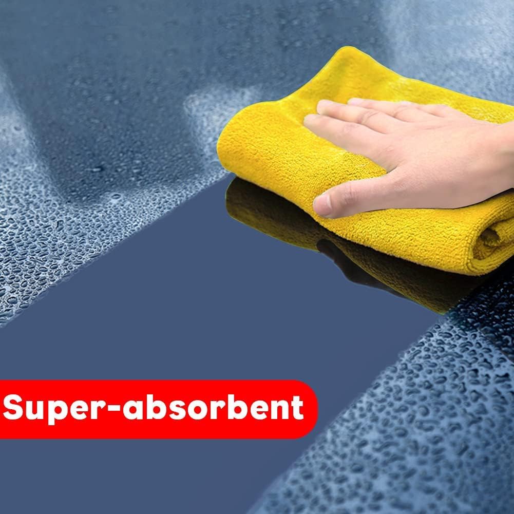 Microfiber Cloth 6Pack Cleaning Rags Absorbant Lint Free Cloth for House, Kitchen, Car, Glass