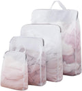 GWT 4Pcs 3D Mesh Laundry Bags with Hanging Handles (S/M/L/XL) - Durable Zippered Wash Bags for