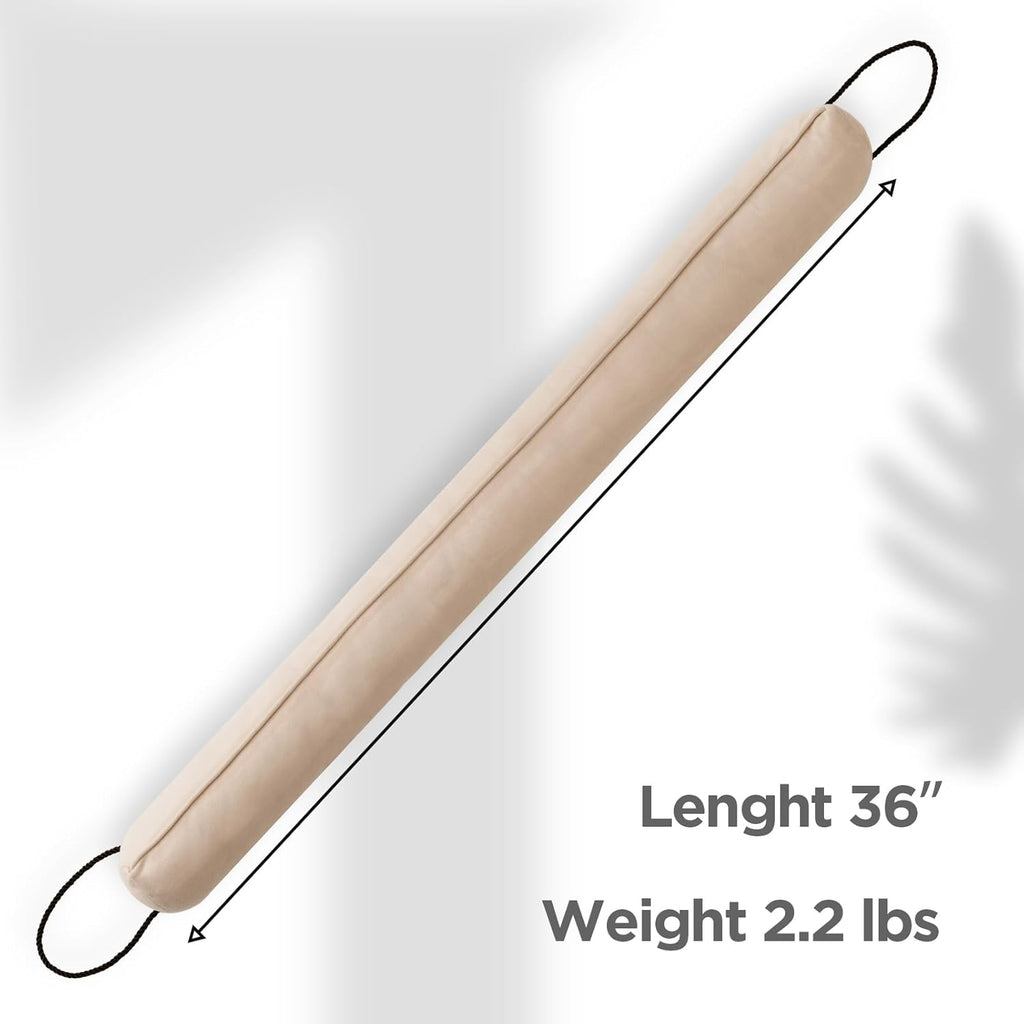 Sunolga 2-Pack 36" Door Draft Stopper Blocks Hot and Cold Air with Removable Washable Cover for