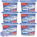 Vacplus Moisture Absorbers 6 Pack, 10.5 Oz Portable Humidity Absorber Boxes for Your Bathroom