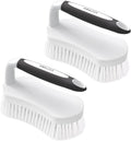 Amazer Scrub Brush for Cleaning Comfort Grip Shower Scrubber Stiff Bristles with Handle Heavy Duty