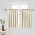 DWCN Thermal Short Blackout Curtains for Bedroom/Kitchen, Energy Saving Room Darkening Curtains for