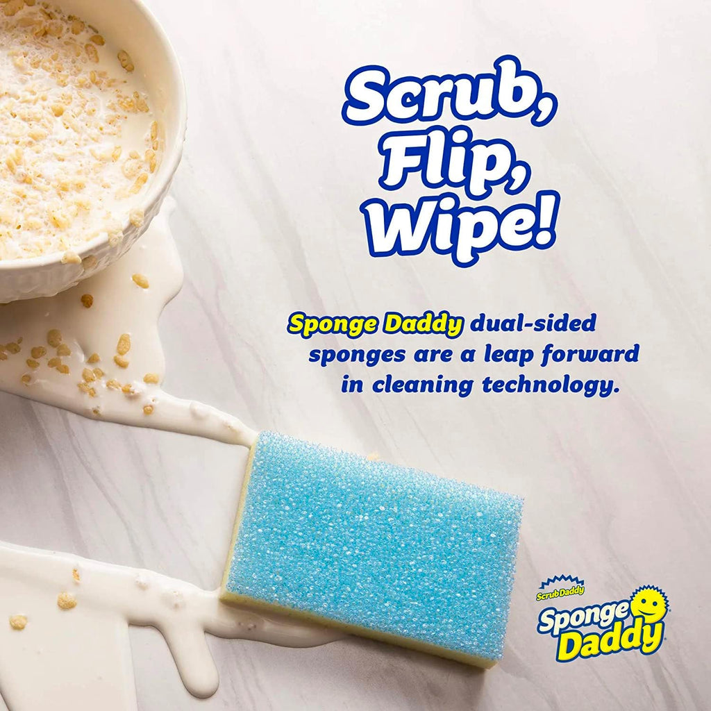 Scrub Daddy Sponge Daddy - Scratch-Free Multipurpose Kitchen & Dish Sponge - BPA Free & Made with
