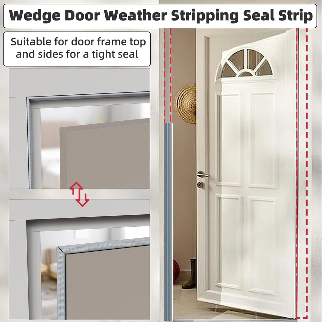 9.8 Ft Weather Stripping Seal Strip for Doors/Windows,Soundproofing Window Insulation Draft Stopper