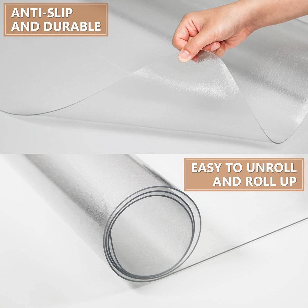 Office Chair Mat for Hardwood Floor- 44" x 58" Clear Desk Computer Chair Mat for Hard Wood/Tile