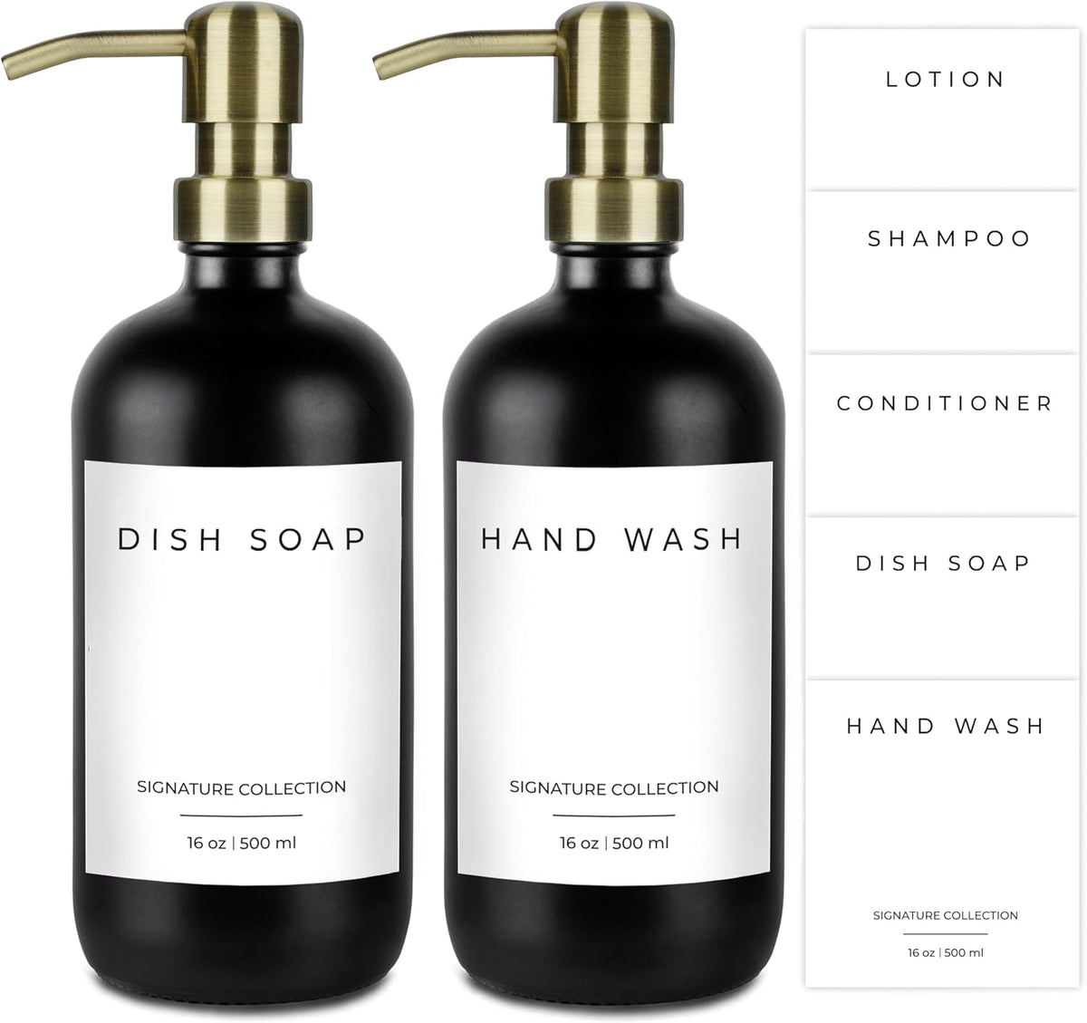 Emerson Soap Dispenser, Dish Soap Dispenser for Kitchen, Soap Dispenser Bathroom Set - Hand Soap