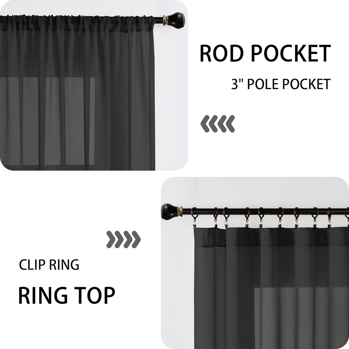 Tollpiz Sheer Door Curtain Closet Linen Textured Curtains Sheer Doorway Light Filtering Voile Patio