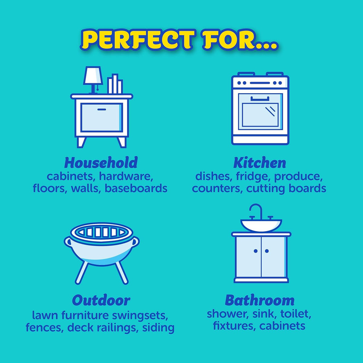 Scrub Daddy Sponges & Cif All Purpose Cleaner, Lemon - Non Scratch Sponges for Kitchen + Bathroom