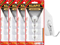 KLAPiT Super Hook - Heavy-Duty Adhesive Clear Wall Hooks, Holds Up to 11 lbs, Waterproof, No
