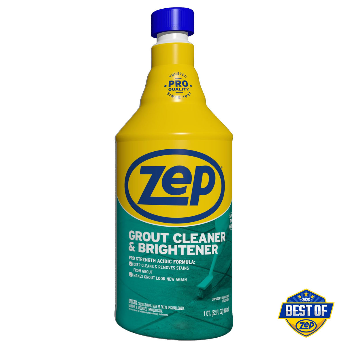 Zep Grout Cleaner and Brightener - 32 oz (Case of 12)