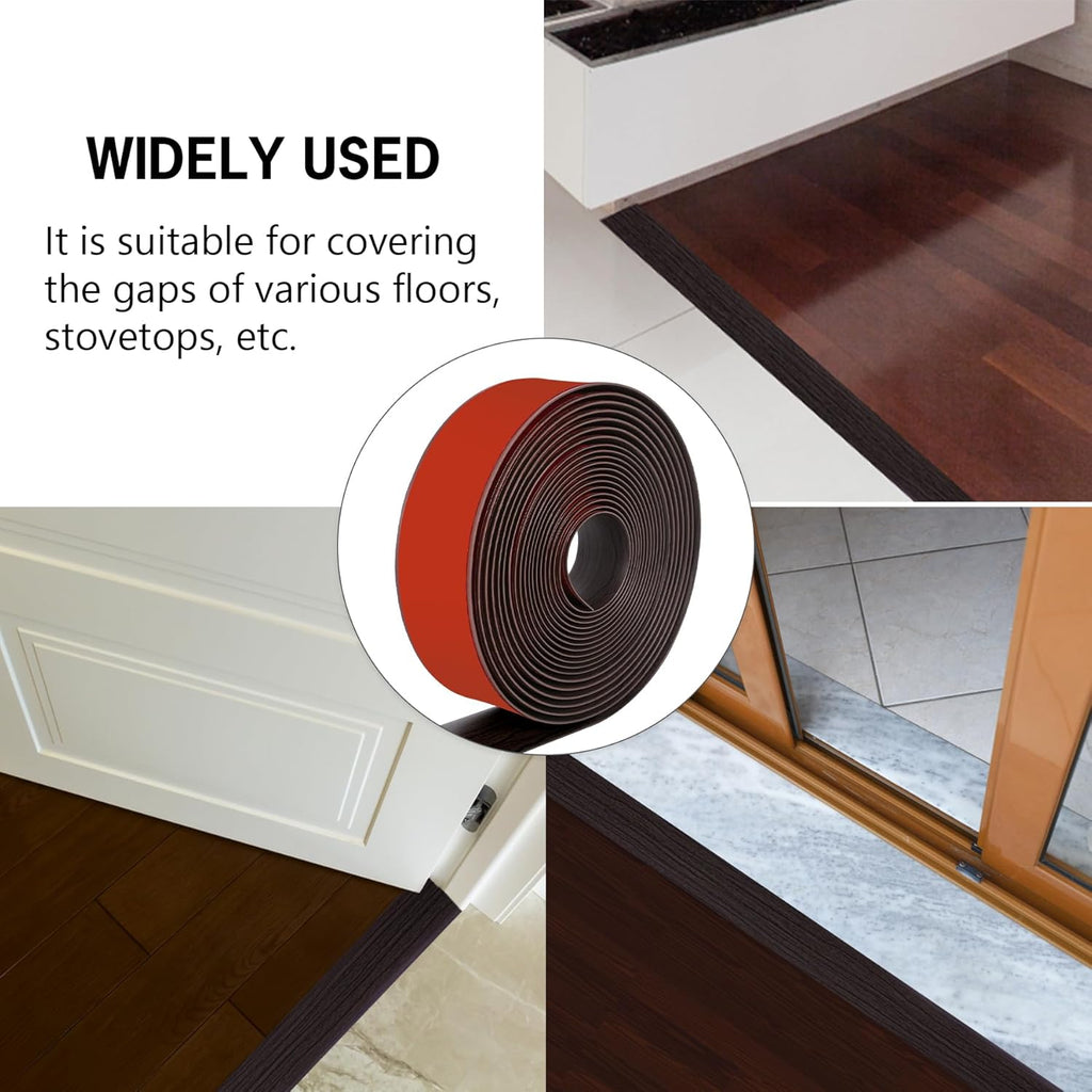 20Ft Floor Transition Strip Self Adhesive Vinyl Cover Floor Strip Flat Divider Transition Strip