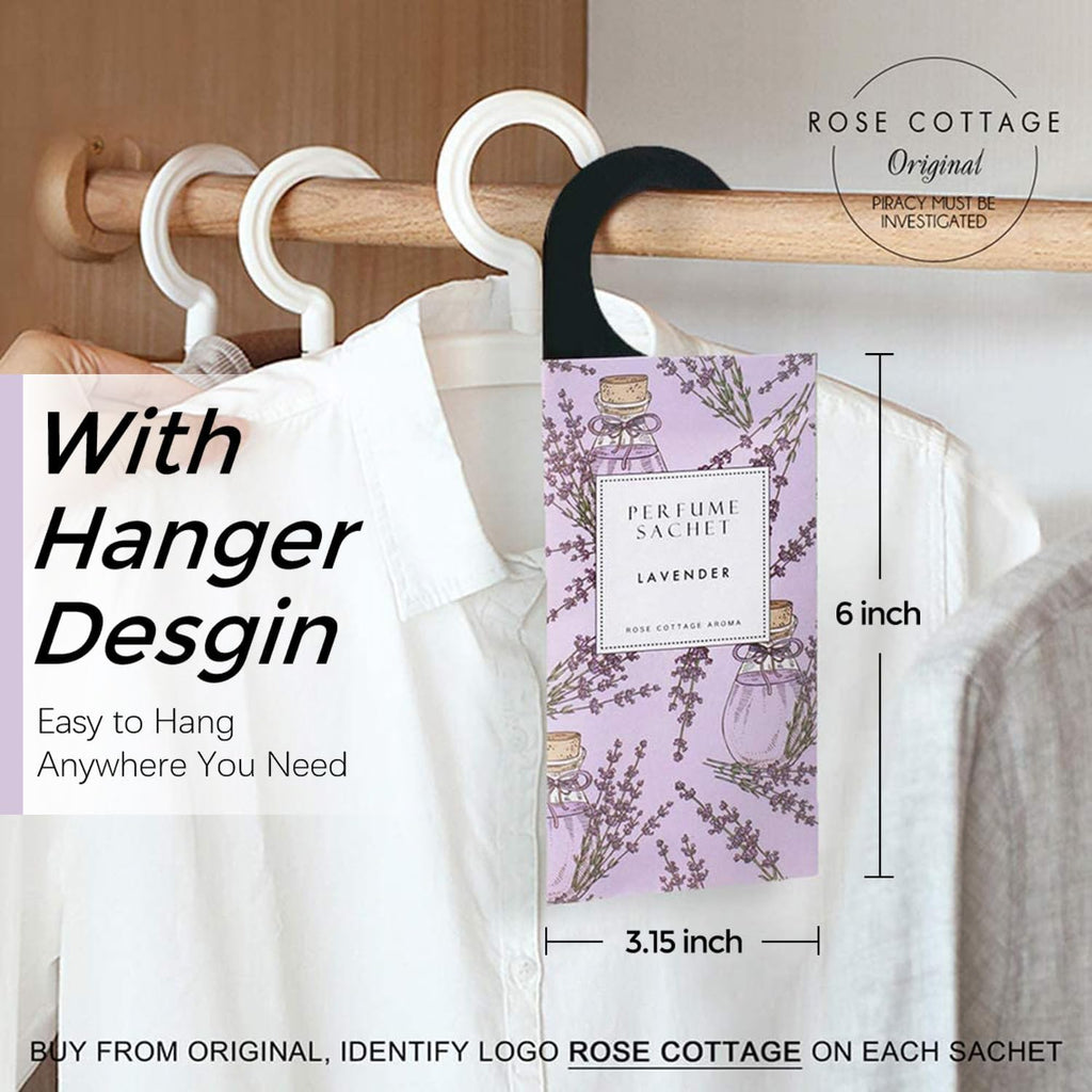 Rose Cottage Large 12 Packs Closet Deodorizer Freshener Closet Air Freshener Home Scented Sachets